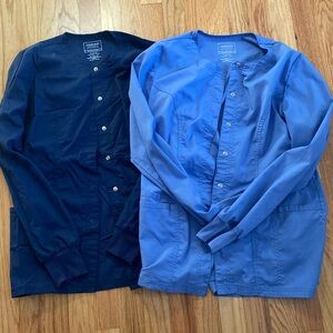 Two Cherokee scrub jackets